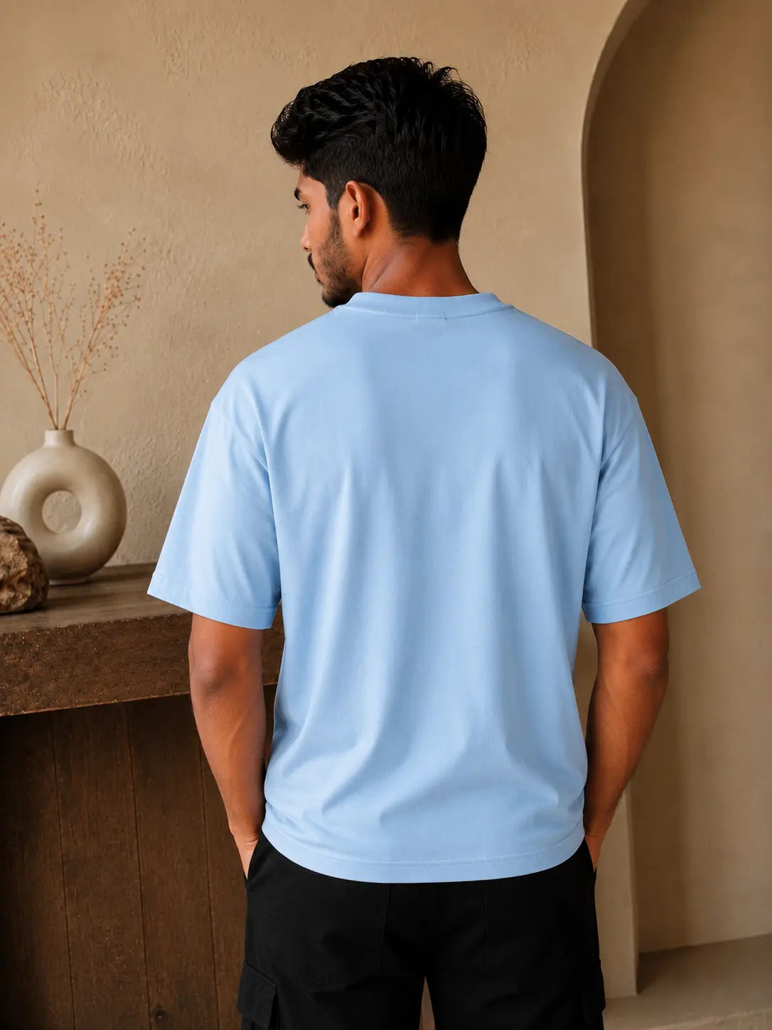 Pastel Blue Over Size Tee - Unisex
